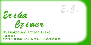 erika czimer business card